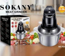 Electrodomésticos de Cocina PICADORA SOKANY 2L - Acero Inoxidable 400W | La Fuerza Profesional en Tu Cocina Ecuatoriana de Tendeli- Ecuador en