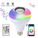 Hogar Foco LED Bluetooth con Parlante RGB - Música y Luz en Uno de Tendeli- Ecuador en