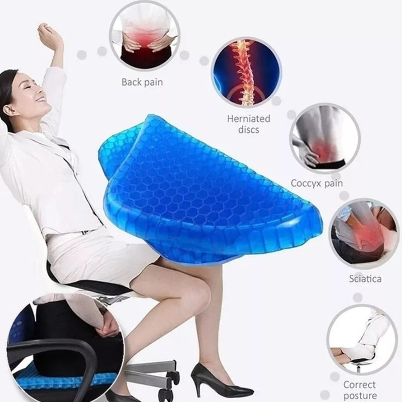 Belleza Cojín Gel Para Asiento Ecuador - Cojín Antideslizante Transpirable Alivio Presión de Tendeli- Ecuador en