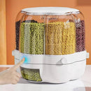 Hogar Dispensador de Granos Giratorio 6 Compartimentos Ecuador - Organizador Cocina Hermético de Tendeli- Ecuador en