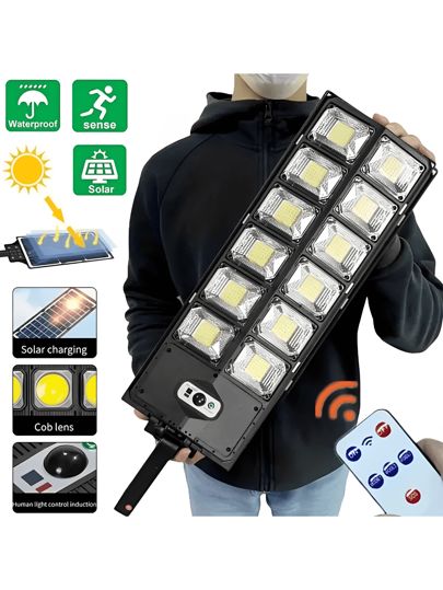 Hogar Lámpara Solar con Control Remoto – Iluminación Exterior LED de Tendeli- Ecuador en