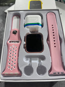 Tecnología y Electrónica Combo Smartwatch Deportivo Rosa + Audífonos Inalámbricos - Mujer Ecuador de Tendeli- Ecuador en