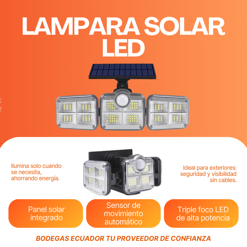 Hogar Lámpara Solar LED - Seguridad Automática Para Tu Hogar en Ecuador de Tendeli Ecuador en