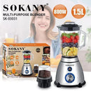Tecnologia Licuadora de vidrio Sokany 1.5 litros - 800W Multiusos de Tendeli- Ecuador en